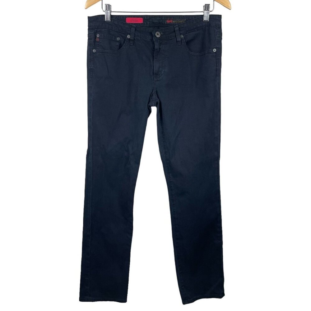 Adriano Goldschmied AG The Willow Slim Straight Leg Jeans Womens 31 Navy Black